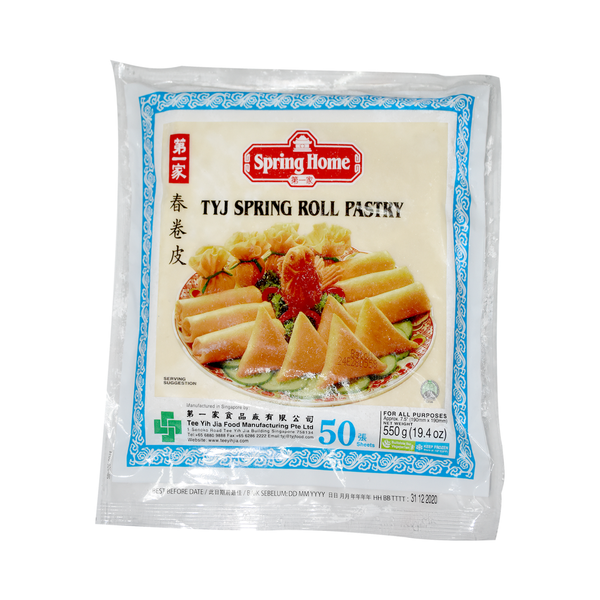 TYJ Spring Roll Pastry (50 Pieces)-Frozen Food-Tee Yih Jia Food Manufacturing Pte. Ltd.-Sedap.sg