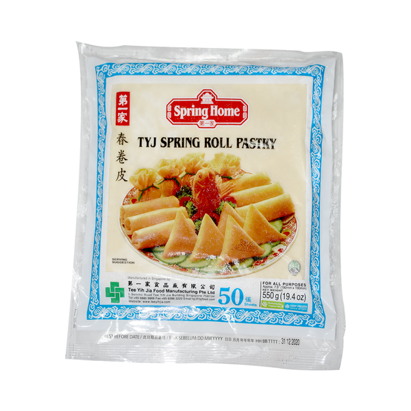 TYJ Spring Roll Pastry-Frozen Food-Tee Yih Jia Food Manufacturing Pte. Ltd.-50 pcs-Sedap.sg